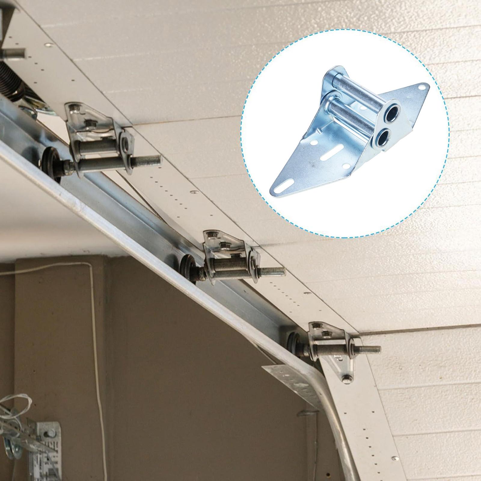 Pack of 6 Portable Garage Door Hinges Stainless Steel Includes 8 Screws for Sturdy and High Performances Daily Use