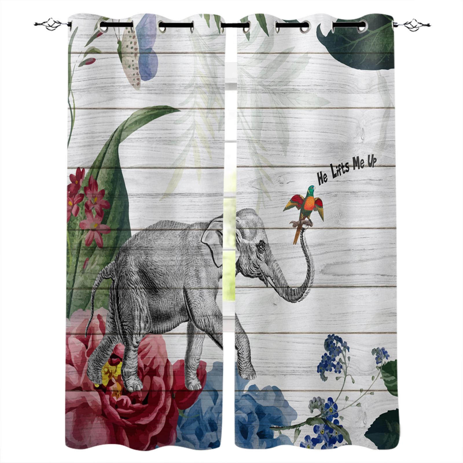 Газетный слон Шторы для гостиной Декоративные элементы Гостиная 135W x 60H(cm) — фото 8