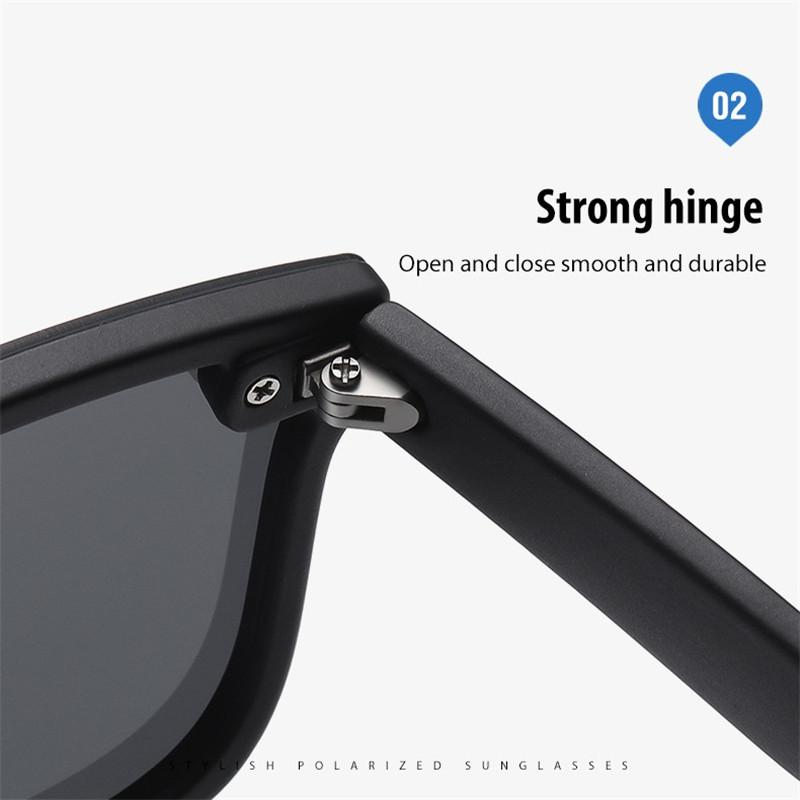 Sonnenbrille für Herren und Damen, polarisiert, blendfrei, winddicht, für den Außenbereich, Reiten, Radfahren, Autofahren, UV-Schutz