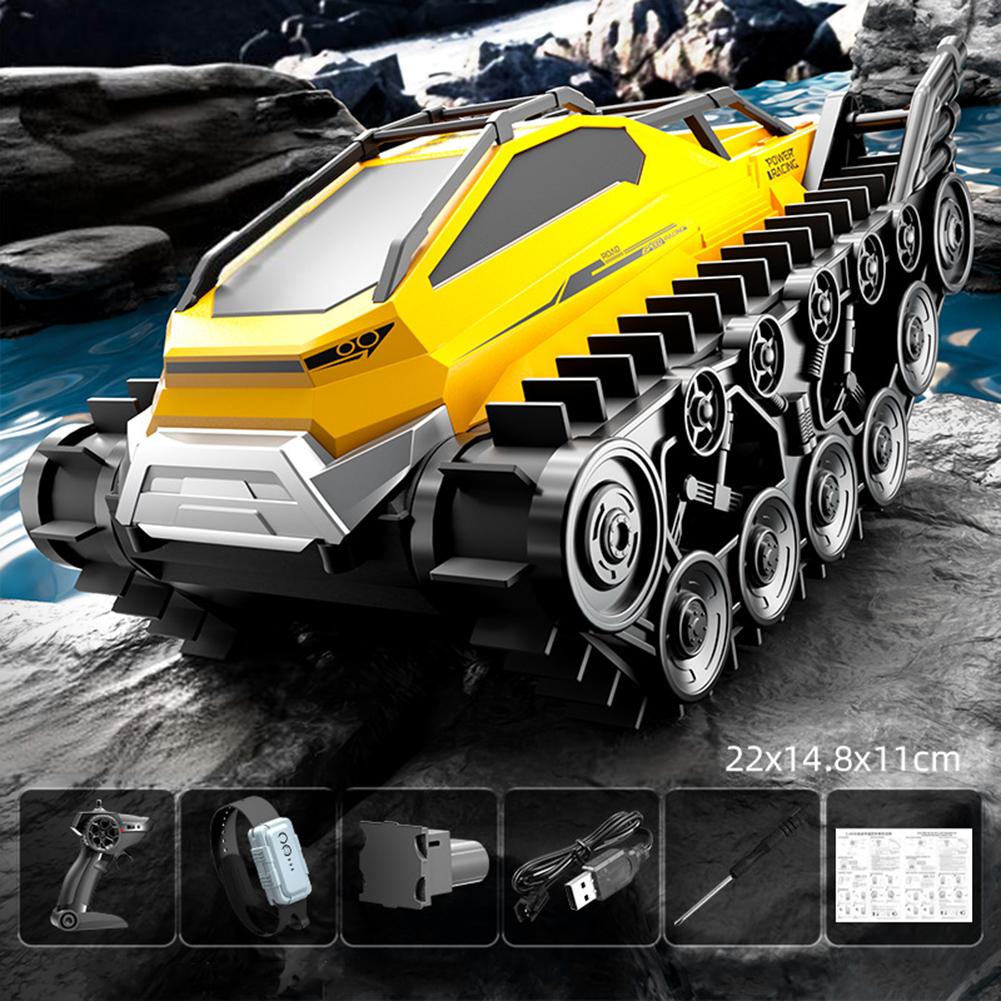 RC Car For Kids 2.4G Remote Control Tracked Climbing Car Electric Armored Vehicle Toys Birthday Gifts For Boys Girls