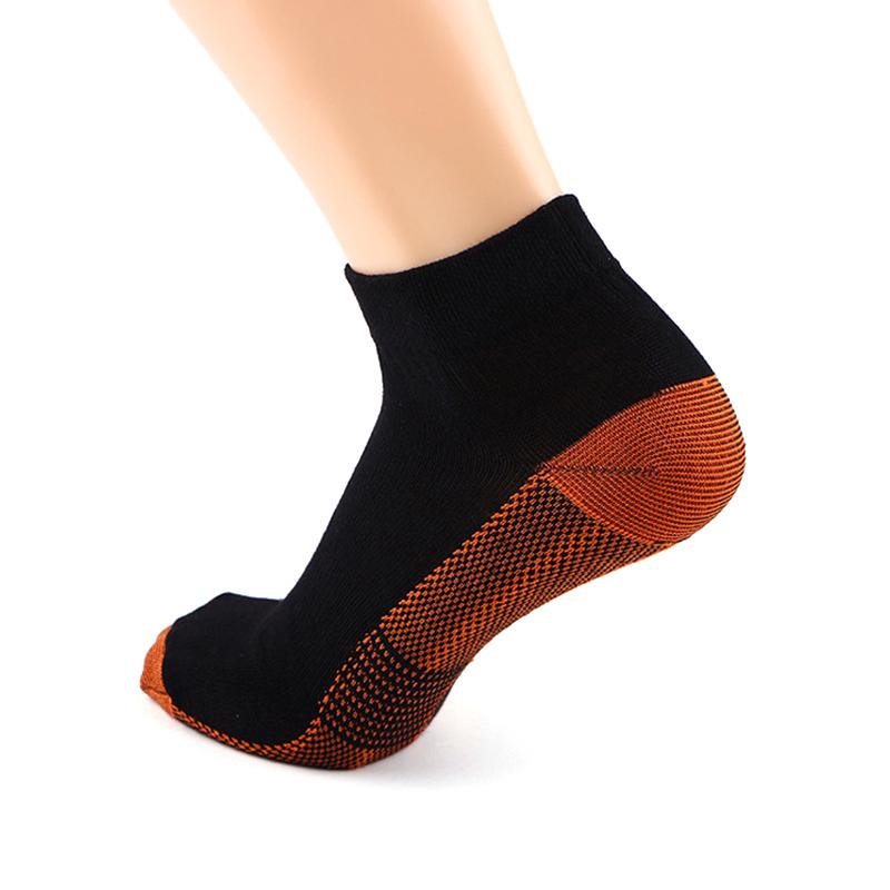 Unisex Bakır Elyaf Ayak Kemeri Desteği Ağrı Kesici Topuk Dikeni Plantar Fasyait Çorabı