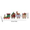 DIY Mini Train Christmas Tree Decorations Window Display Ornament Wooden Christmas Tree Desktop Ornament Christmas Supplies
