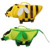Dog Life Jacket Safety Swimsuit Rescue Handle for Dogs Lightweight Dog Life Vest with Stripes Bee Shape