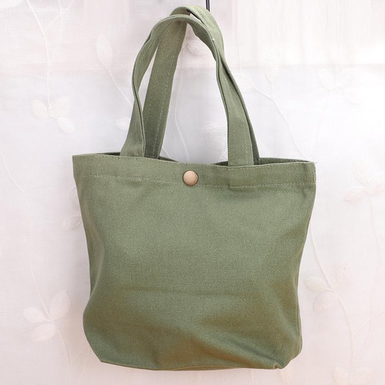 Canvas Portable Handheld Bag With Insulation For Travel And Lunch Use
