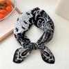 Paisley Flower Print Handkerchief Soft Cotton Linen Head Neck Scarves Hair Scarf Neckerchief Headscarves Square Scarf Headband