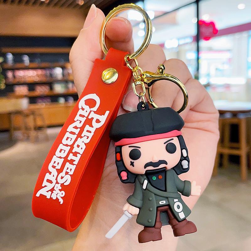 Cute Pirate Captain Keychain Figurine Decorative Accessory For Bags And Keys
