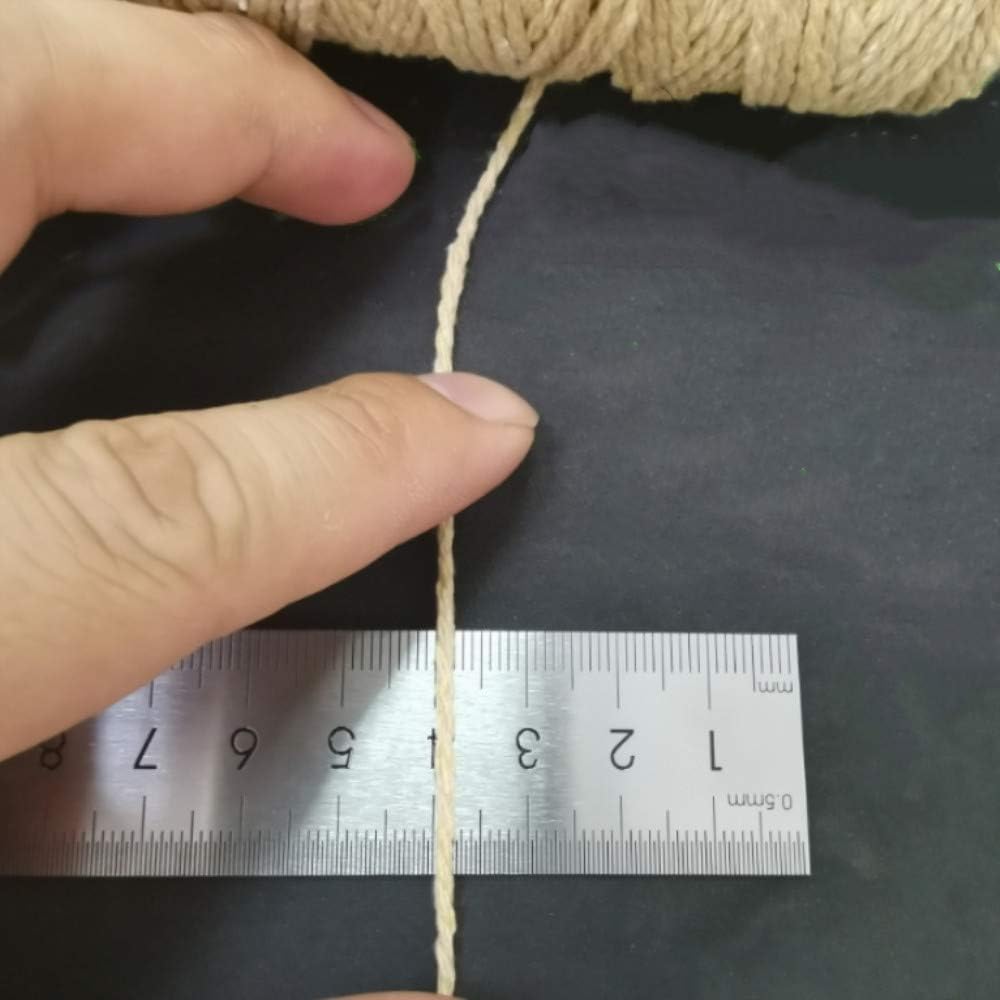 HAPYLY Lot de 5 Cordon en Coton Macramé - Bobine de Ficelle Cordon d'Artisanat DIY Ficelle Rustique Corde en Coton pour Suspension Murale, Suspensions pour Plantes, Artisanat, Tricot,