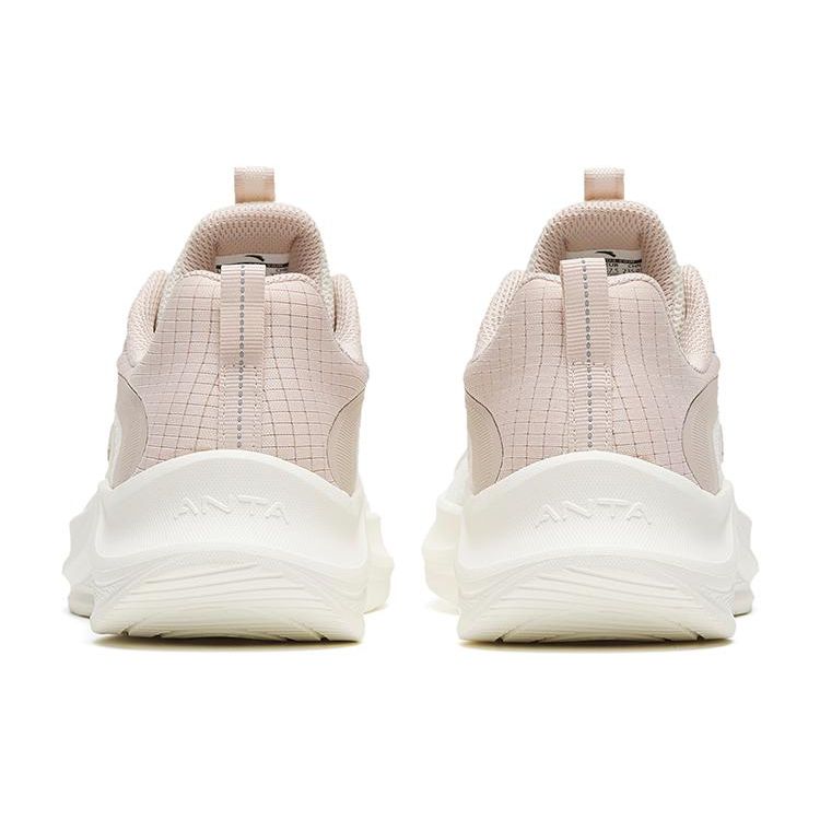 Anta Walking Trendy Non-Slip Durable Low-Top Running Shoes Women Sneaker White Gray 922525558F-6