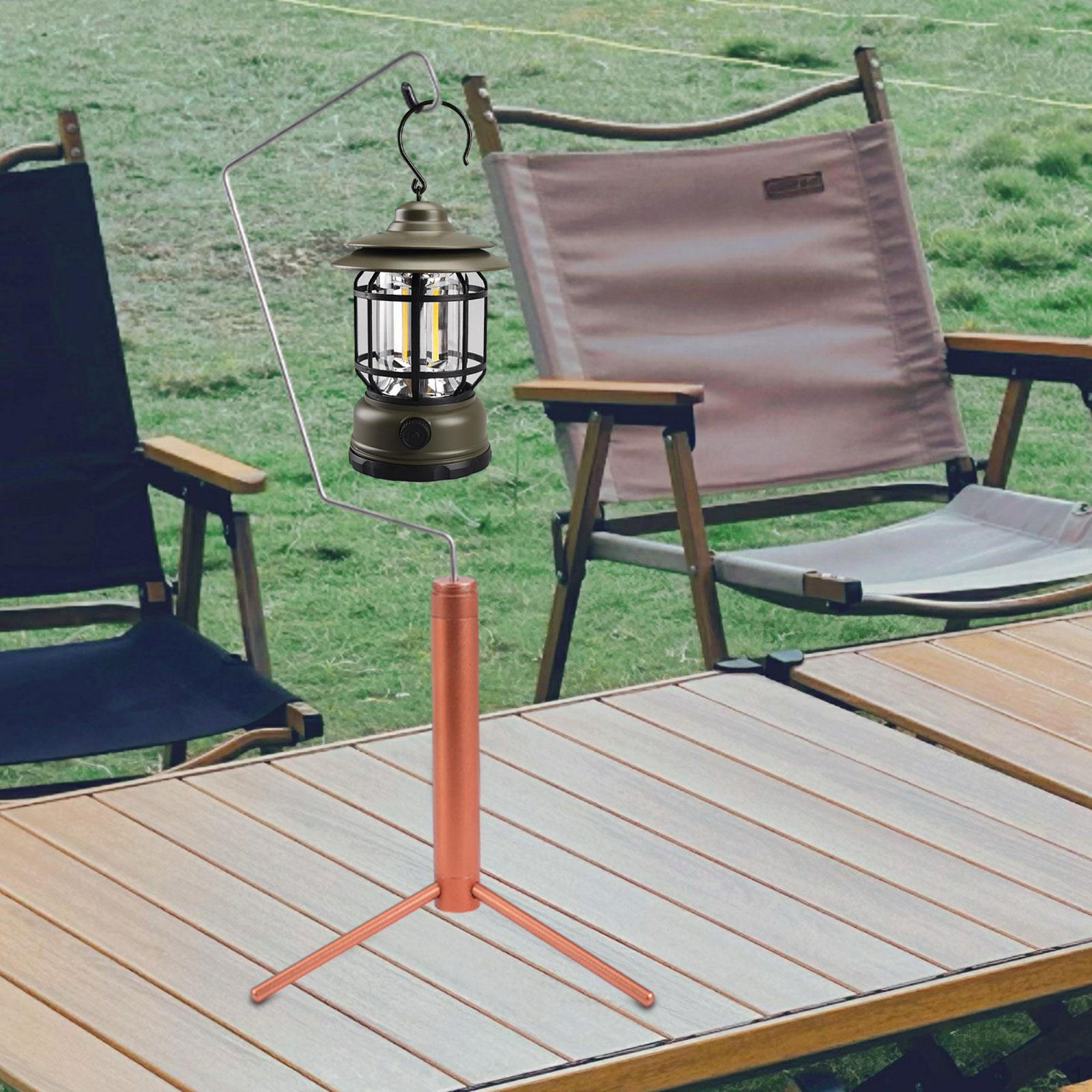 

Кронштейн для фонаря для кемпинга, крючок для лампы с основанием, портативный, легкий, прочный настольный держатель для путешествий шампанского