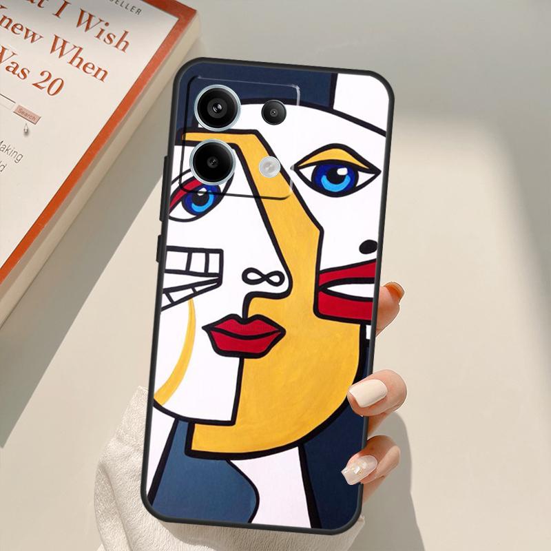 

Abstract Portrait Art Painting Funda For Xiaomi Redmi Note 14 10 11 12 13 15 Pro Plus Case For Redmi 15 14C 10C 12C 13C 15C Redmi Note 11