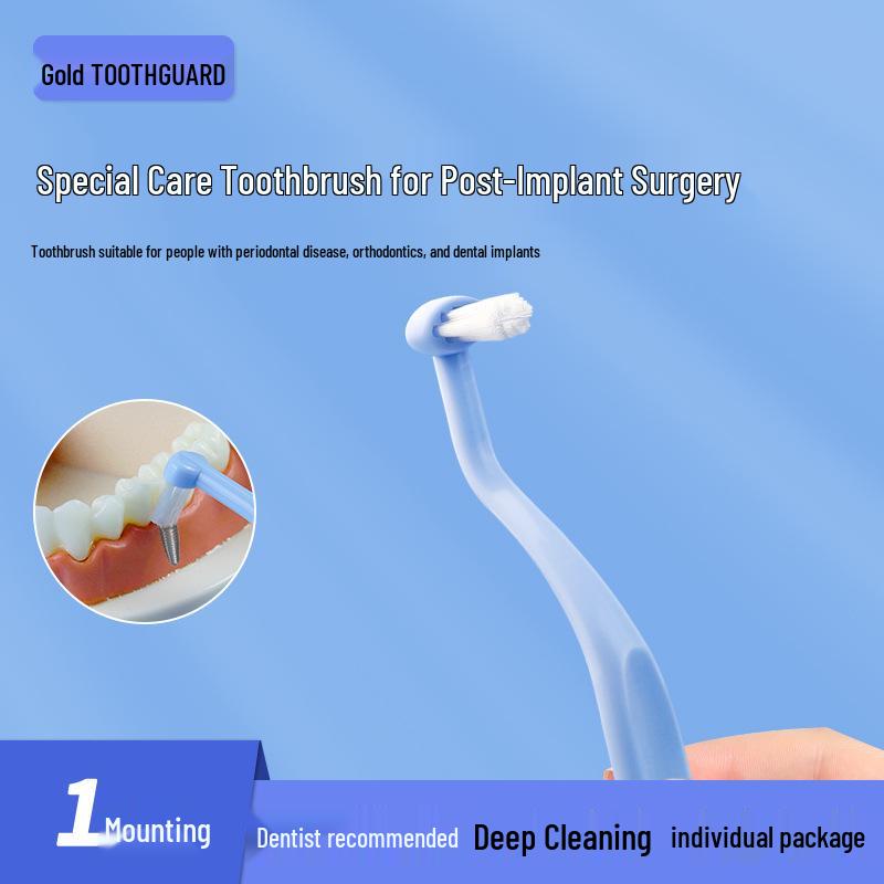 Orthodontic & Post-Implant Care Toothbrush for Interdental Spaces and Wisdom Teeth