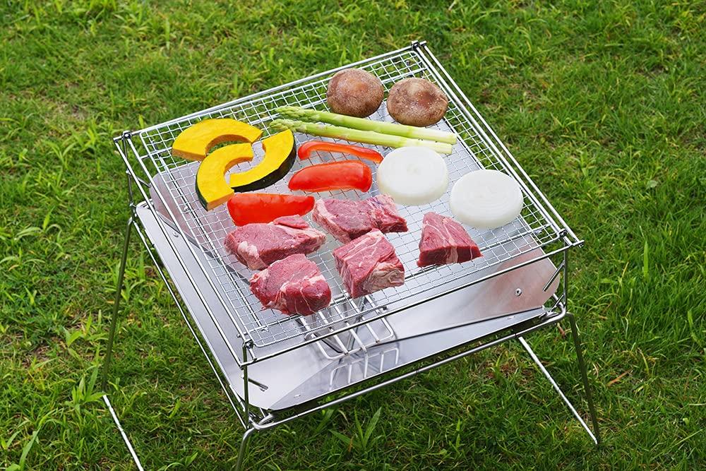 Tamahashi Stainless Steel Fire Pit Made in UC-207 (Grill Set) - Tsubame-Sanjo