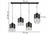 MODERN CEILING HANGING LAMP GLASS CHANDELIER