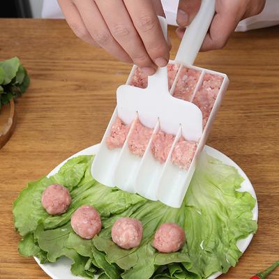 Creative Plastic Meatball Maker Set Fried Fish Beef Meat Making Balls Mold Spoon