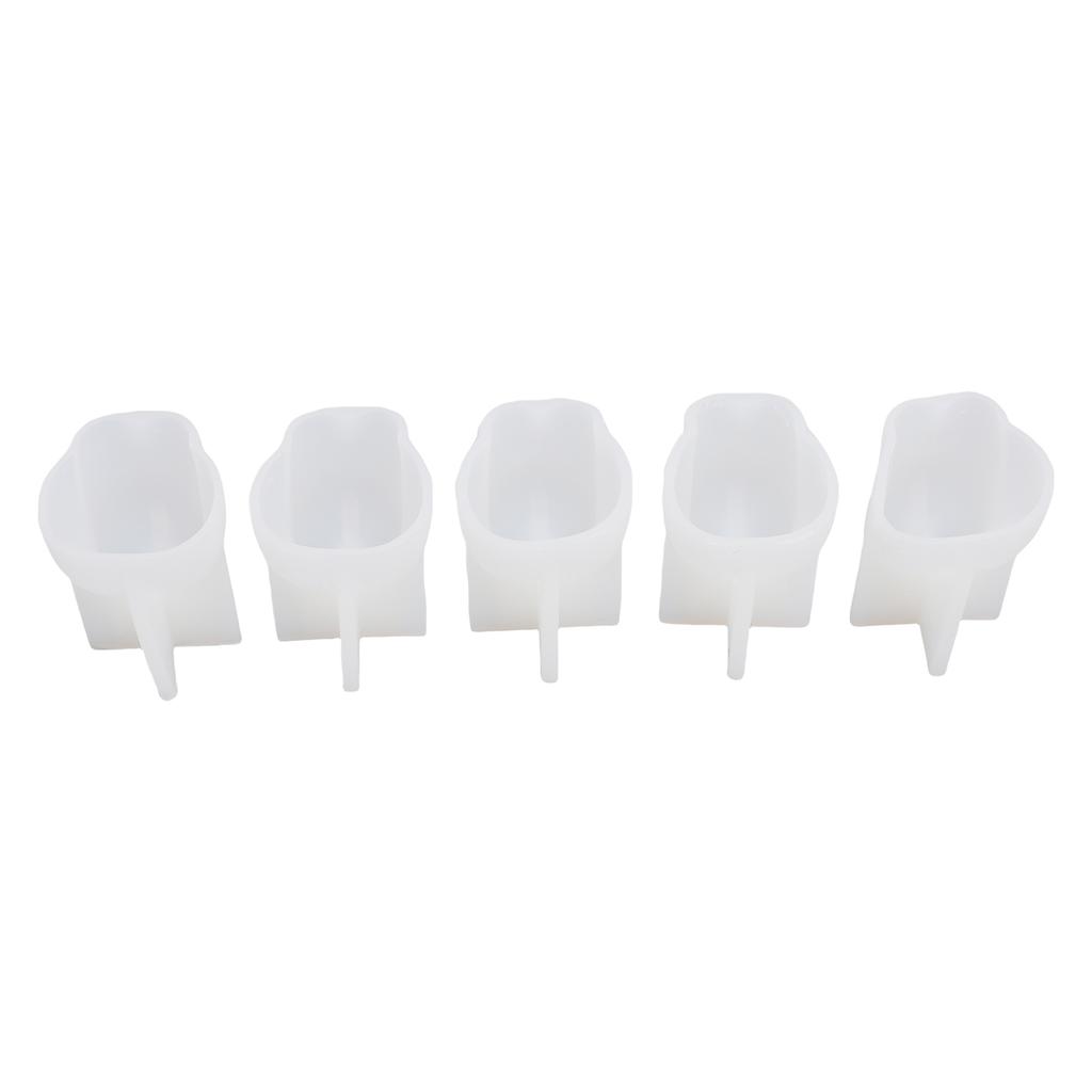 5pcs Cat Mold Microwave Safe Silicone 3D Cat Shaped Mold for Pudding Milk Chocolate Cake