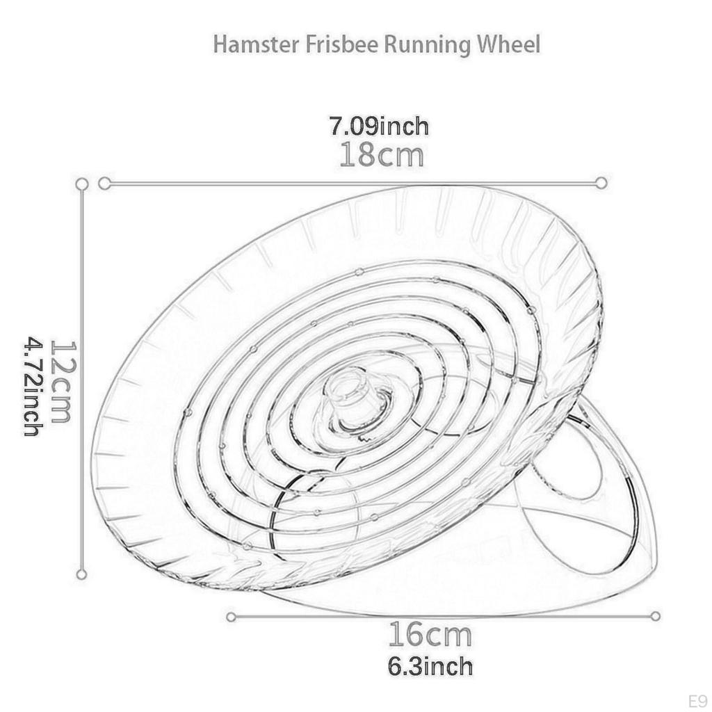 Hamster Exercise Wheel Cage Decoration Enrichment Toy Pet Supplies Round Quiet Roller Rotating Disc