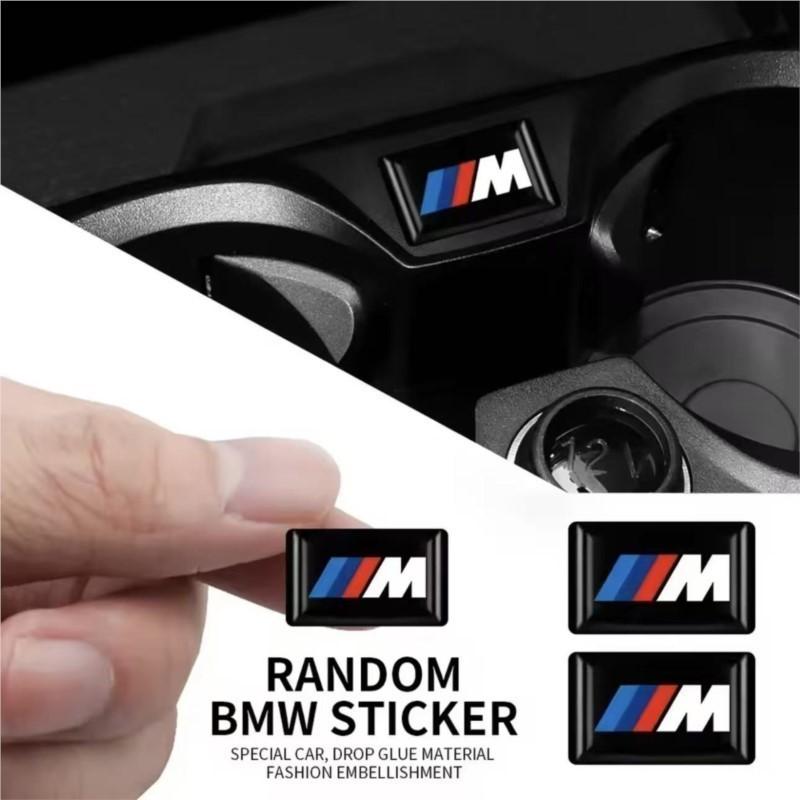 2/5/10PCS BMW E46 E39 E38 E90 E60 E36 F30 F20 X3 X5 X7 M Logo Car Steering Wheel Wheel Center Emblem Badge Sticker Decal Styling MM1