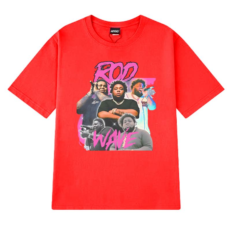 Hot Sale Rapper Rod Wave Graphic Oversized t-shirt 100% Cotton Men Women short sleeve O-Neck Tee shirt Unisex Summer vintage Top