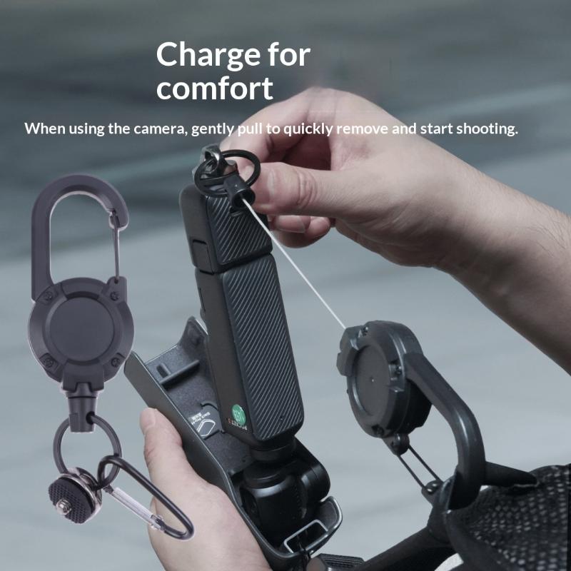 1 sada Popruh na tělo proti pádu Zvýšený Rychloupínací Nástroj Zatahovací Spona na Batoh Pro Dji Osmo 360 Pocket 3 Příslušenství