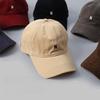 Casual Cotton Baseball Cap With Wide Brim And Letter Embroidery For Men And Women