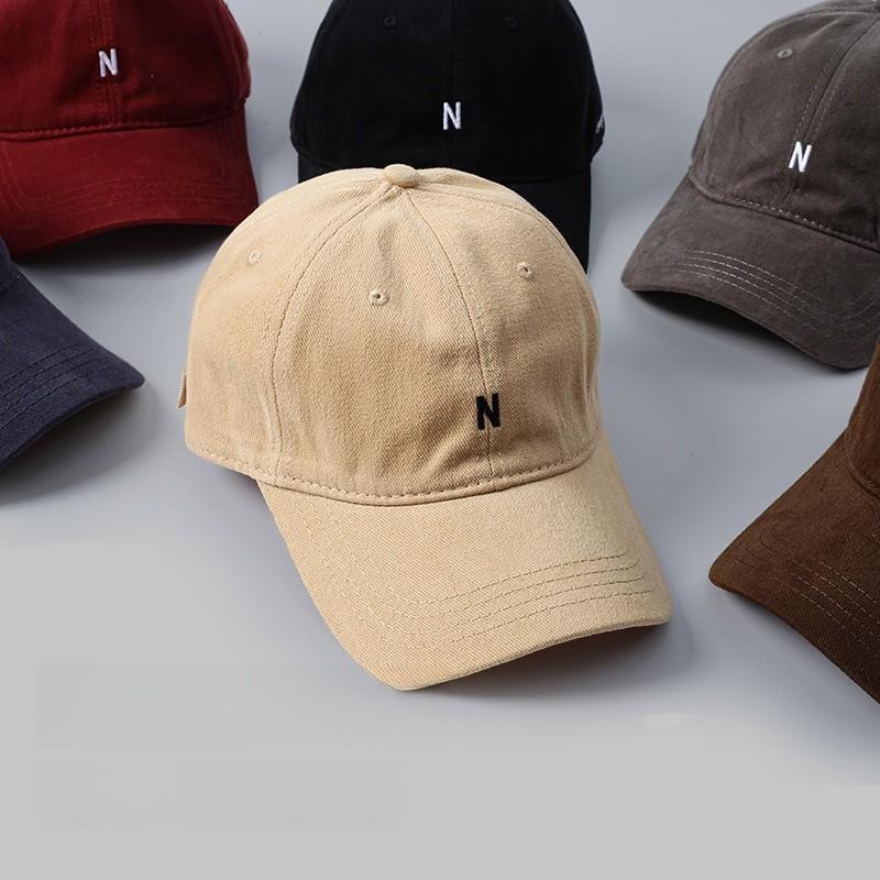 Casual Cotton Baseball Cap With Wide Brim And Letter Embroidery For Men And Women