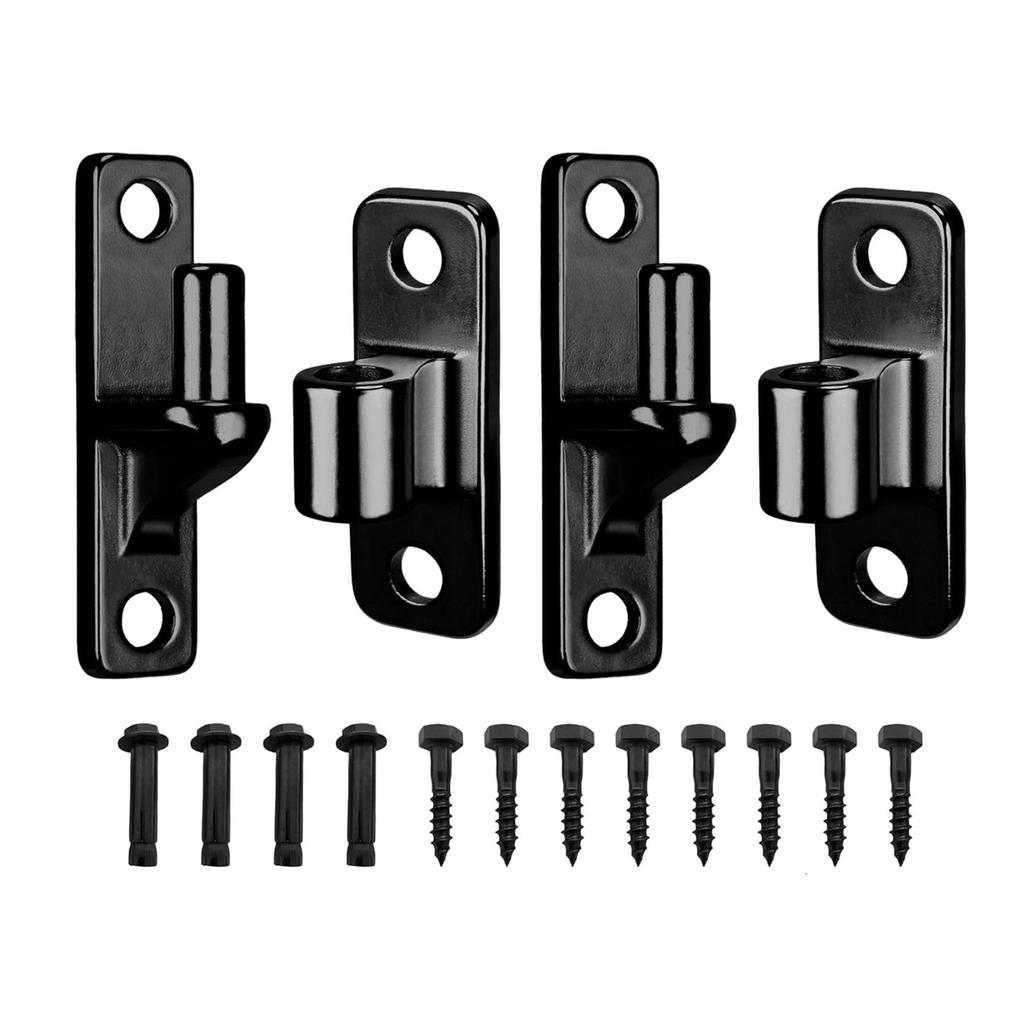 4 Pack Portable Sturdy Wall Mounted Gate Hinges Stainless Steel Materials Accessory for Wood Fence and Outdoor Gate