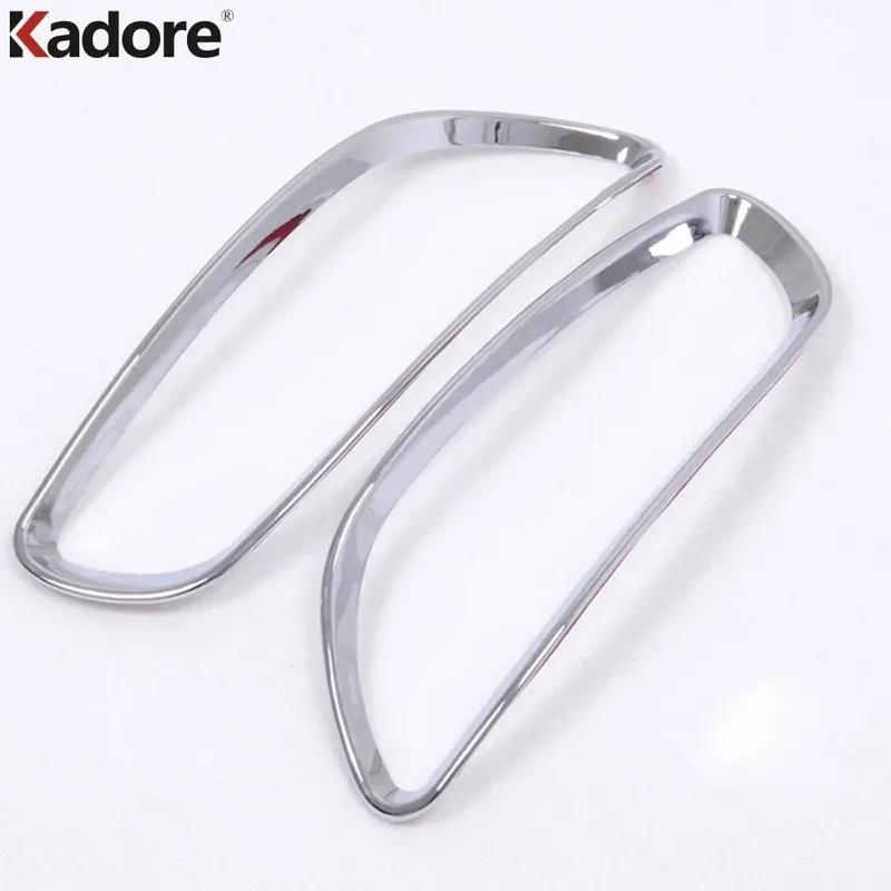Rear Fog Light Lamp Cover Trim For Hyundai Santa Fe 2010 2011 2012 Chrome Car Tail Foglight Bezel Trims Accessories