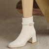 Short Boots Women's 2025 Autumn Internet Celebrity New Low Tube Elastic Thin Women's Boots Thick Heel British Fashion Martin Boots