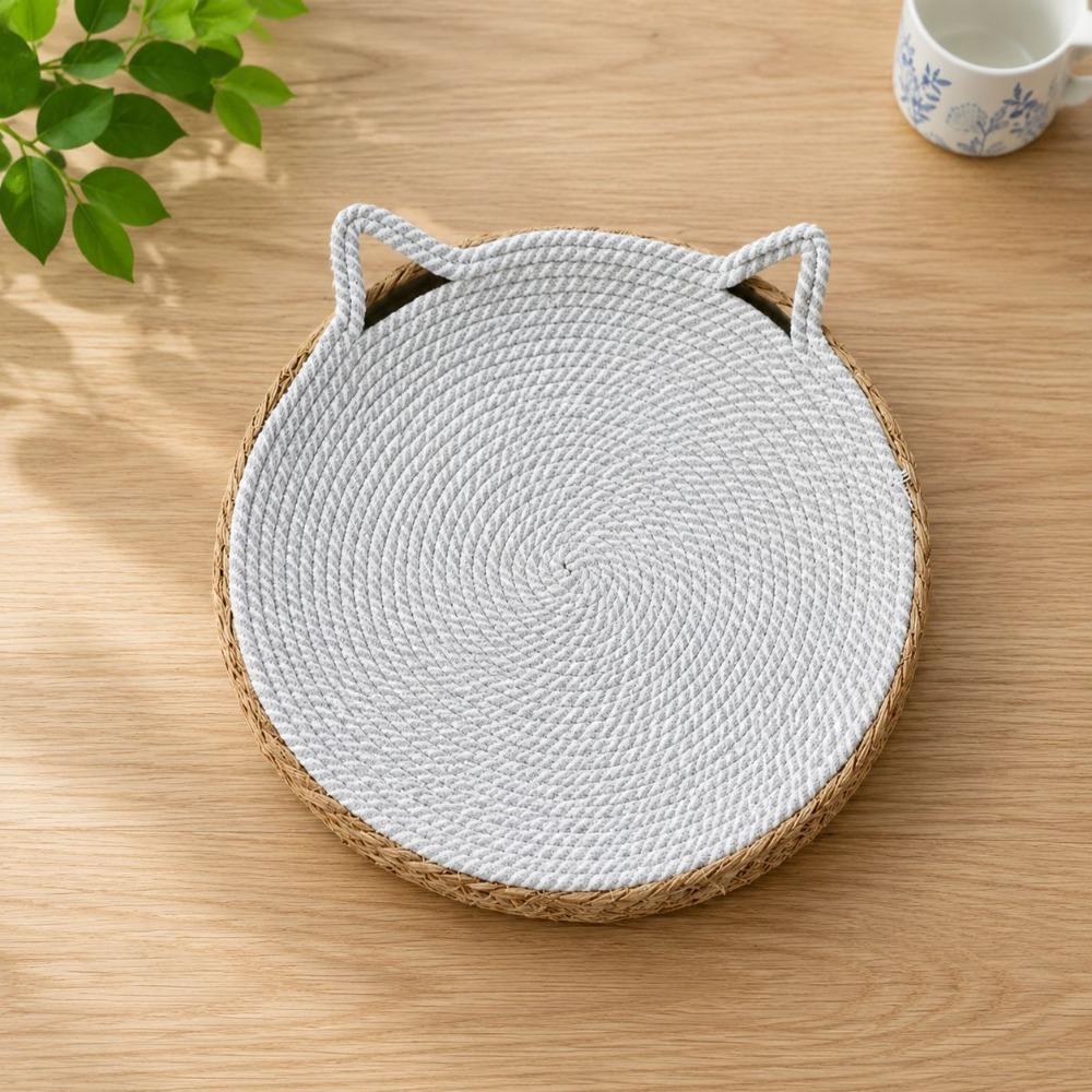 Cotton Rope Large Woven Cat Bed Wear-Resistant Pet Sofa Bed Comfortable Dog Sleeping Bed Paws Care