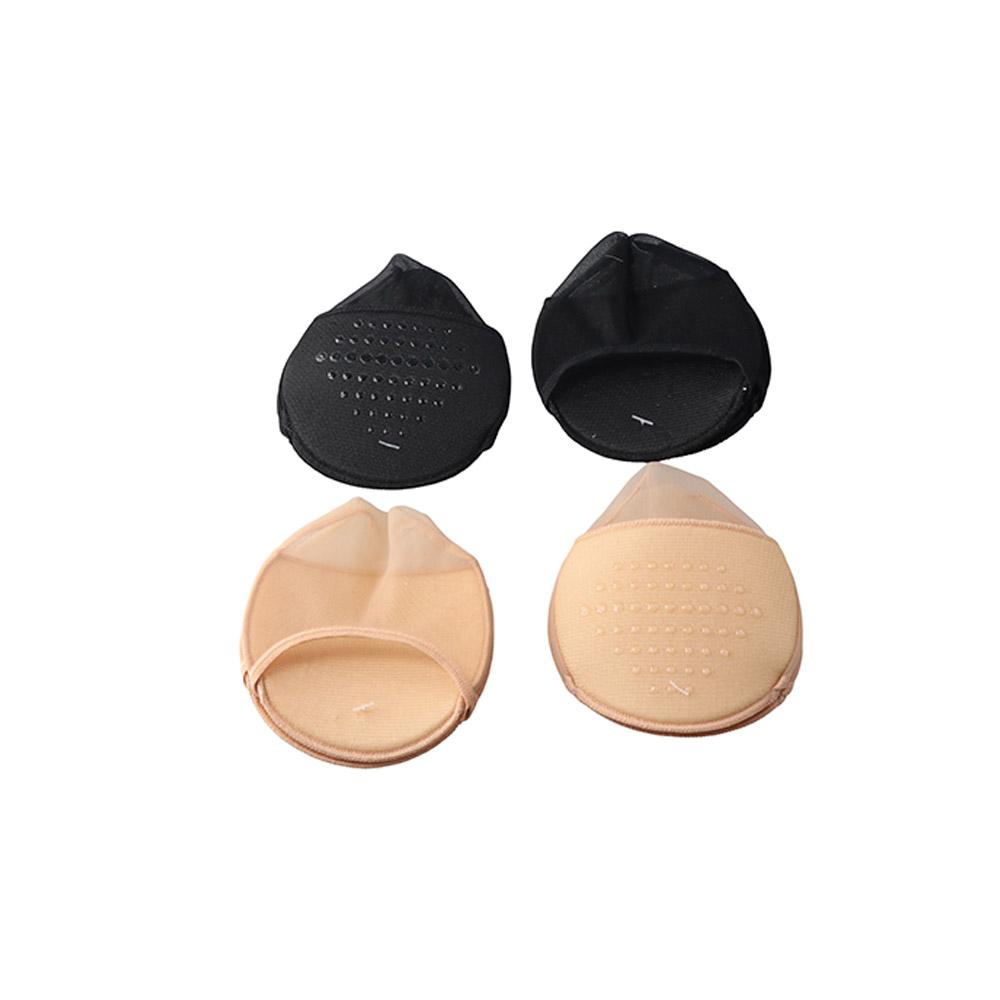 Silicone Dotted Anti-Slip Girls Forefoot Insoles Invisible Socks Women Hosiery Half Palm Socks