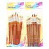 Professional Fine Detail Artist Brushes Set Flat and Pointed Head Premium Paint Brushes for Canvas Watercolor Art Drawing