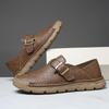 Handmade Casual Leather Shoes Moccasins Men Flats Shoes Large Size 39-48