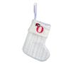 Kids' Embroidered White Knit Christmas Stocking - Holiday Decor