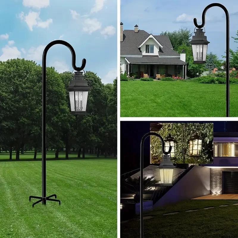 Outdoor Garden Decoration Shepherd-hooks For Bird-feeder Lantern Flower Plants-hook Wedding Gardening Standing Stable Hardcore