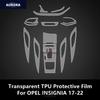 For OPEL IGNIA 17-22 Car Interior Center Console Transparent TPU Protective Film Anti-scratch Repair Film Accessories Refit