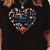 Australian-Themed Women's Fashion T-Shirt - Soft & Comfortable, Crew Neck, All-Season Wear