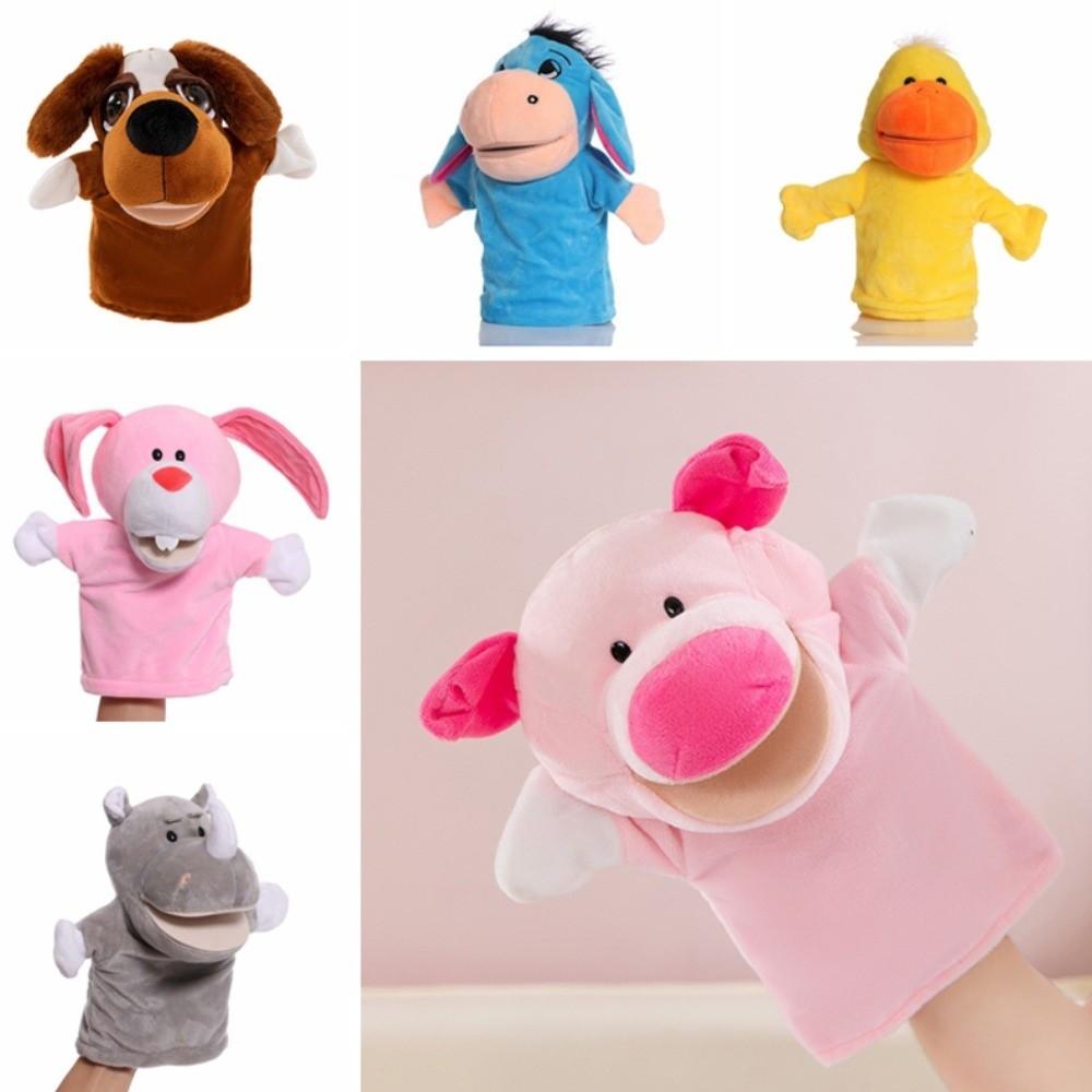 Early Education Animal Hand Puppet Stuffed Hand Finger Puppets Kindergarten Story Props