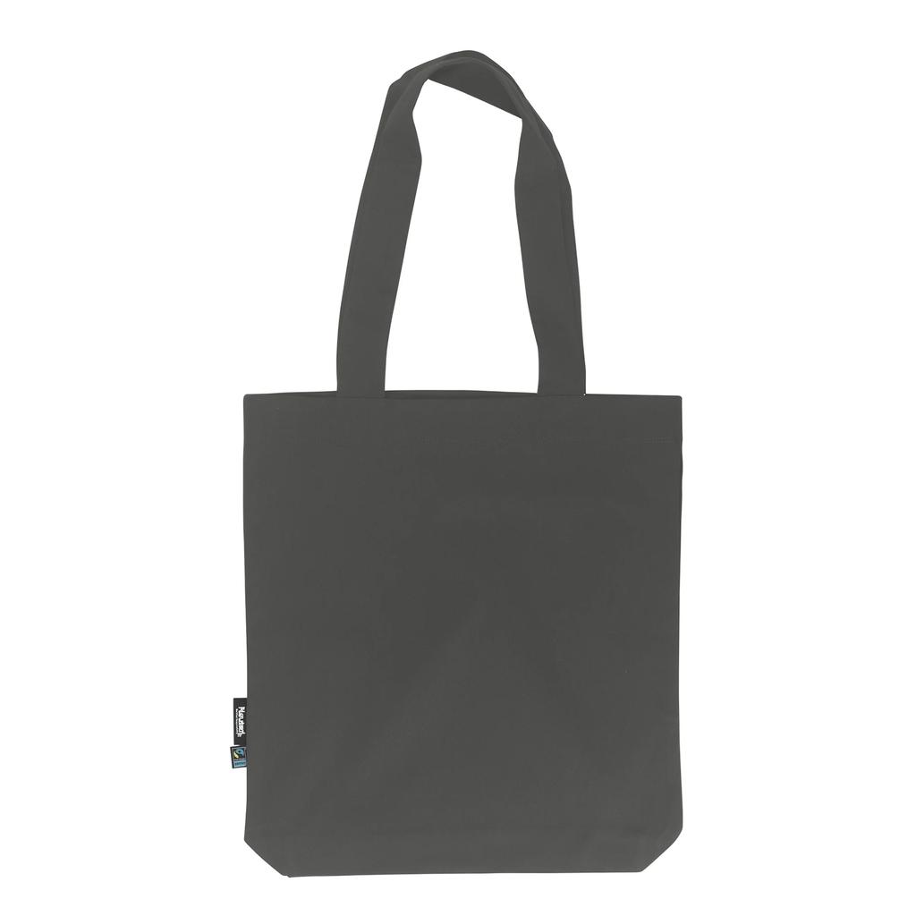 Neutral Plain Twill Long Handle Tote Bag