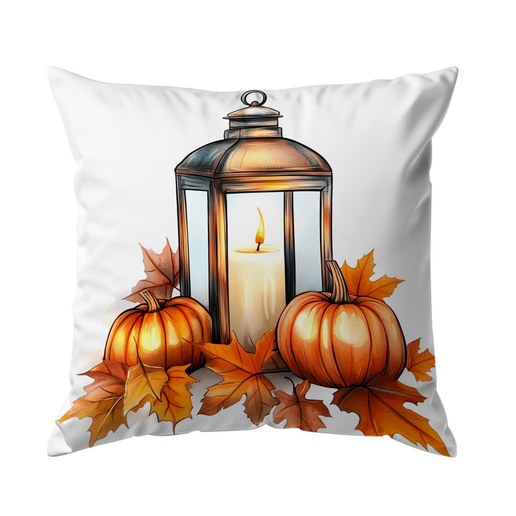 Autumn Decoration Cushion Pillowcase Printed Polyester 45X45Cm Throw Pillowcover Decorative Sofa Cushion Pillowslip Home Decor