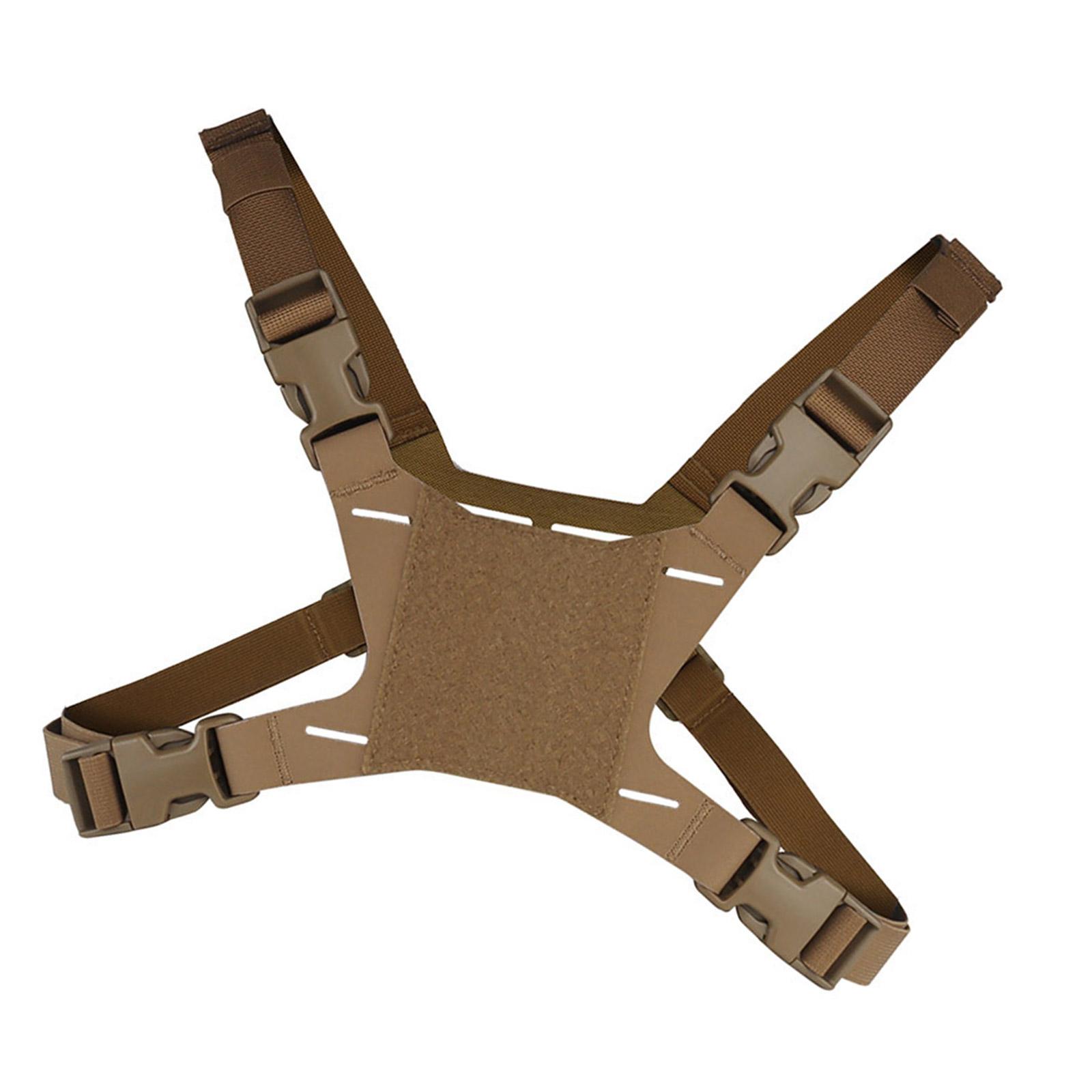 

MB-03 Tacticals Vest Chest Rig Phone Holder Molle Plate Carrier Pouch Navigation Board Harness Chest Mount for Outdoor коричневий