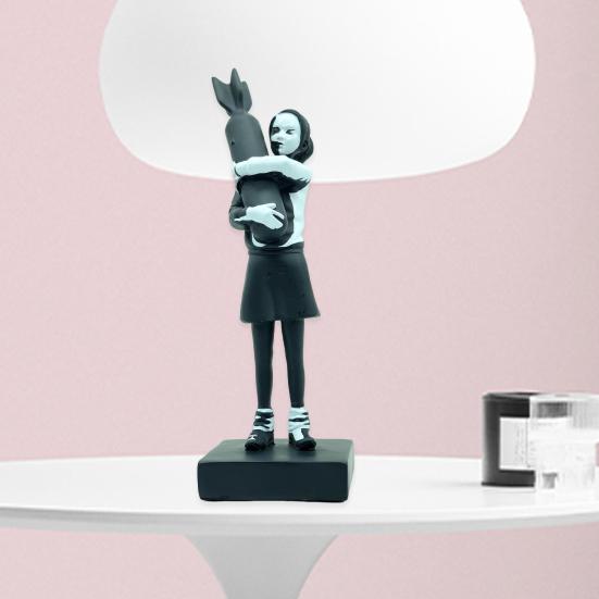 

Миниатюрная скульптура, экологически чистый домашний декор, легкая поза, фигурка из смолы для девочек, уникальное современное искусство