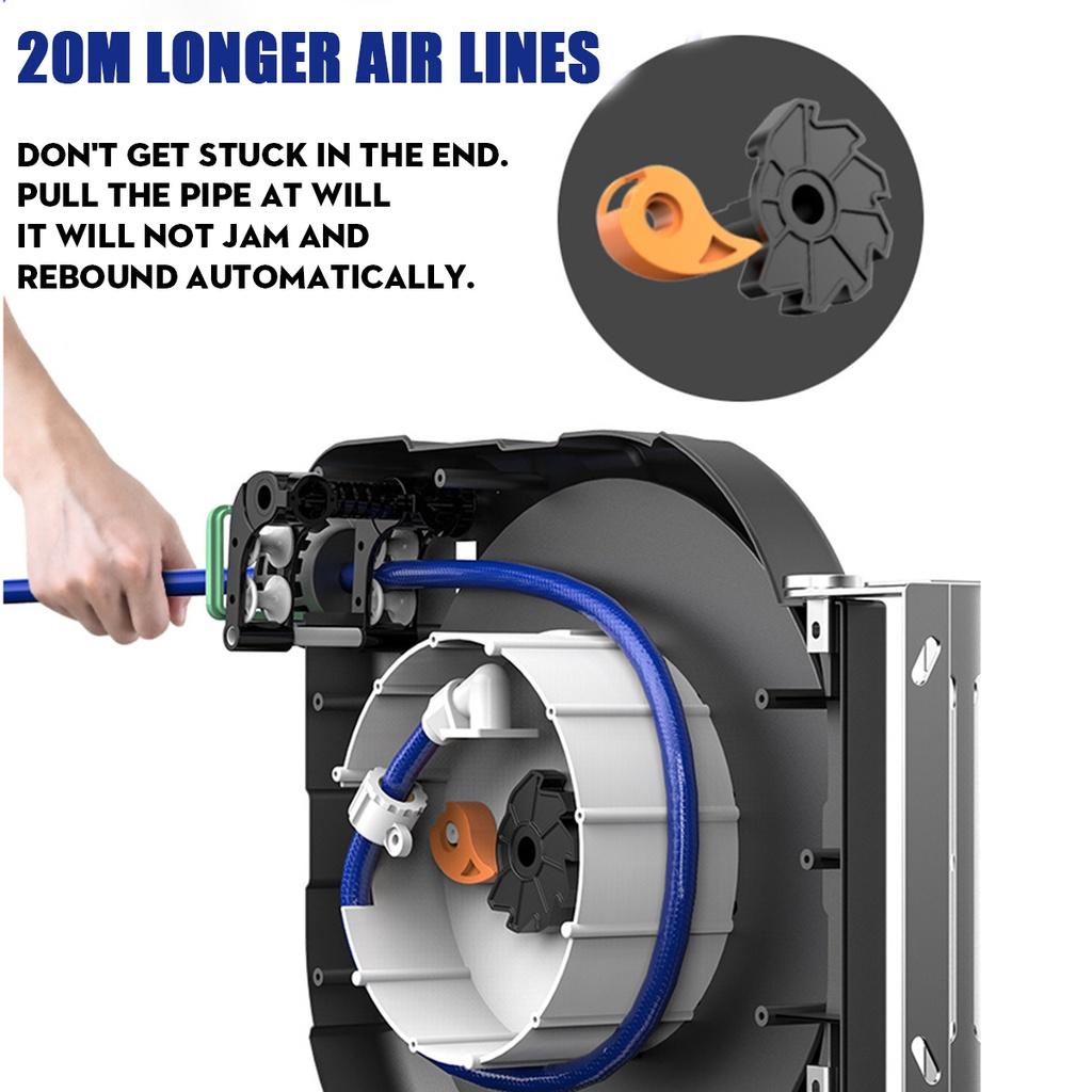 Automotive Air Hose Reel Irrigation Tube Pneumatic Hose Pu Yarn Clamping Tube Automatic Retractable Reel Drum Hose