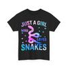 Snake Shirt, Just A Girl Who Loves Snakes Reptiles Lovers Women Girls Shirt