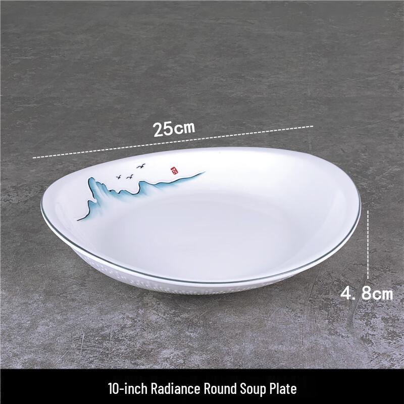 Elegant 10-inch Round Ceramic Dinner Plate