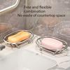 Creative Soap Dish, Oval Soap Tray with Drainage, Bathroom Soap Holder, Thickened Stainless Steel Material, Durable, Bathroom Accessory