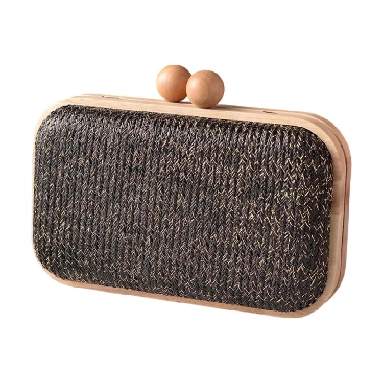 Straw Clutch Purses Women Summer Beach Straw Purse Woven Envelope Wallet Crossbody Shoulder Bag Evening Handbag Gifts
