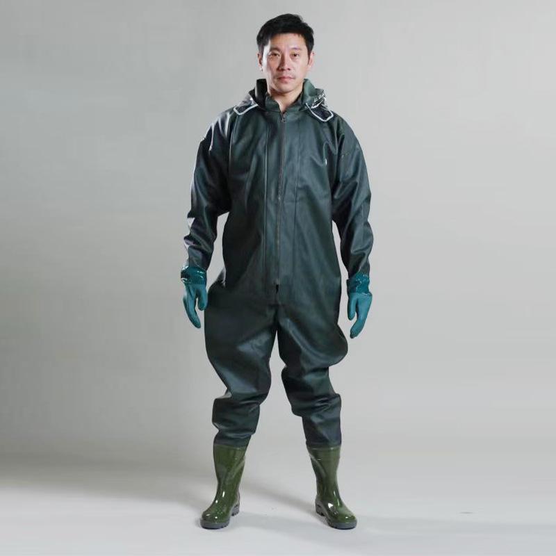 Men's Premium Waders - Full-Body Fishing Suit, Lotus Root Digging Suit, One-Piece Raincoat
