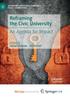 The Reframing the Civic University : An Agenda for Impact Book