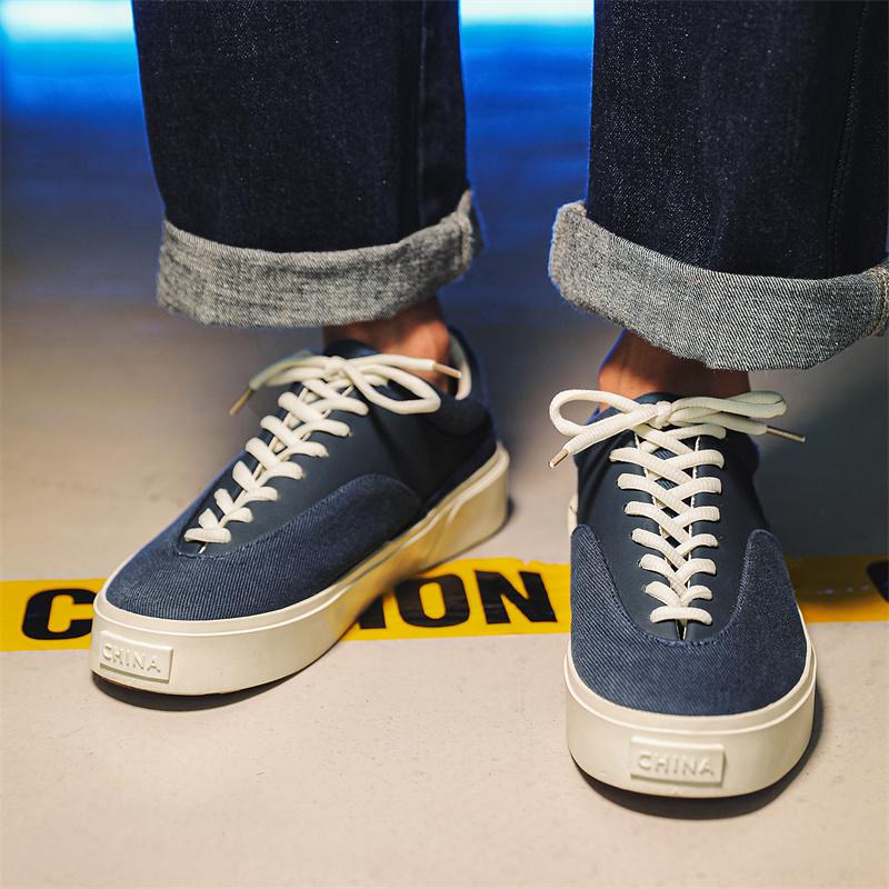 Spring Vintage Jogging Shoes for Men Casual Low Top Running Sports Canvas Breathable Shoes Comfort Trainer Summer Sneakers