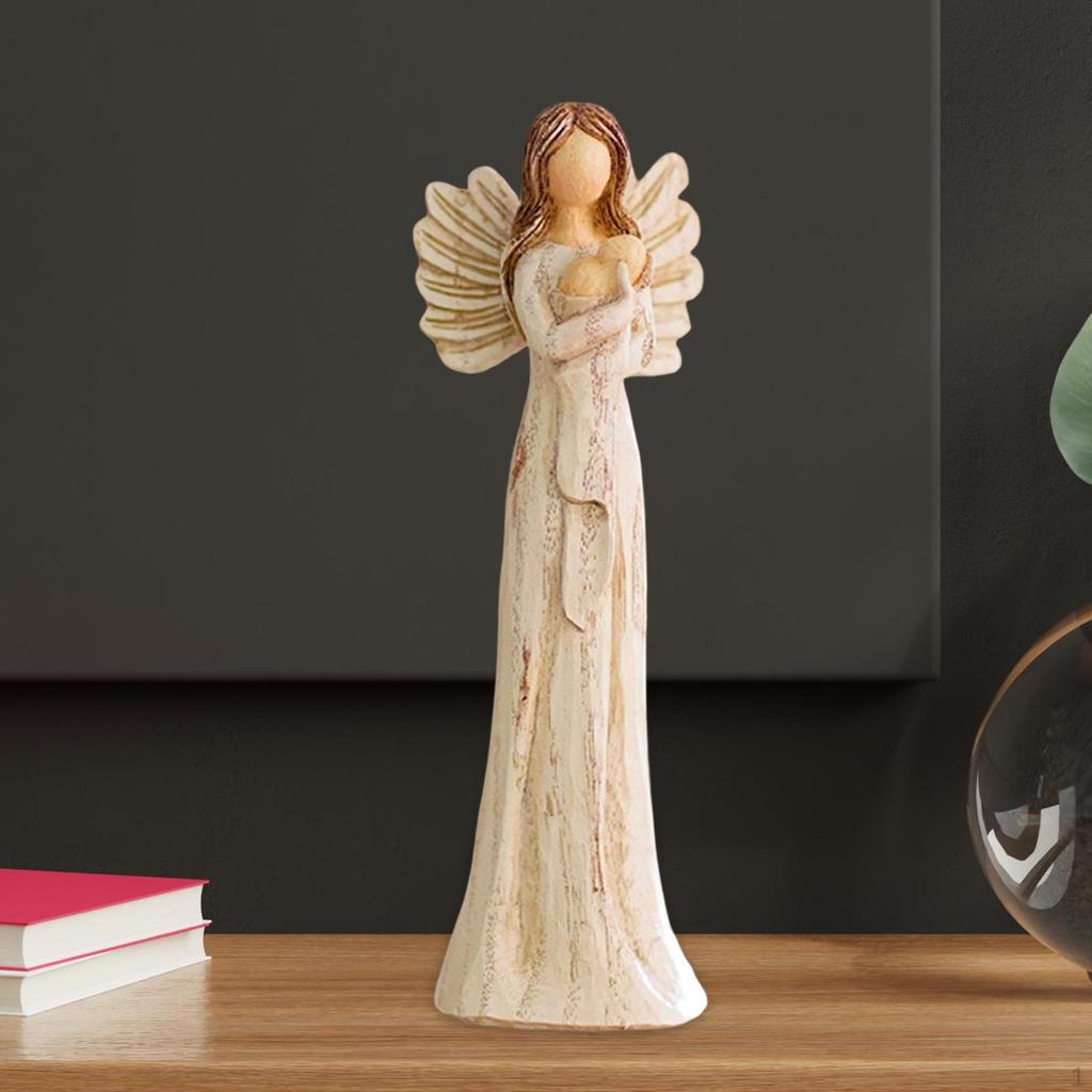 Engel Figur Hand bemalt Ornament dekorative Cherub Figuren für Schrank Tischplatte Bücherregal